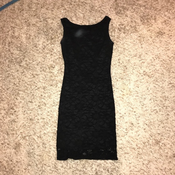 Dresses & Skirts - Jump Apparel Lace Black Dress w/ Beaded Back